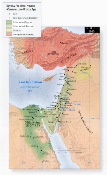 Egypt & Kבµ�naan, BCE 1570-1200